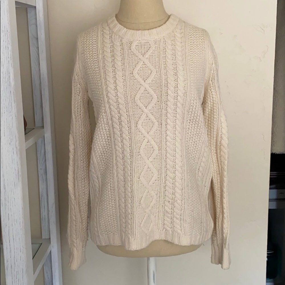 cable knit sweater